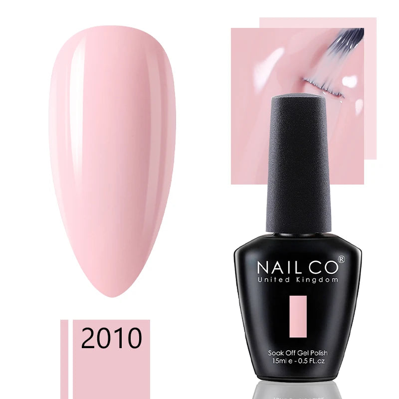 NAILCO 15ml Dark Gel Nail Polish Semi-permanent Varnish Hybrid UV Nails Art Glitter Colors Gel Polish Manicure Enamels For Nails