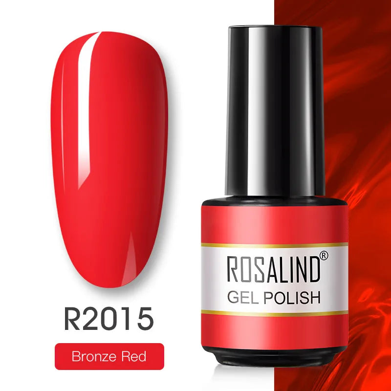 ROSALIND Gel Nail Polish Matte Base Top Coat For Soak Off Gel Polish UV LED Gel Semi Permanent Varnishes Design Nail Art