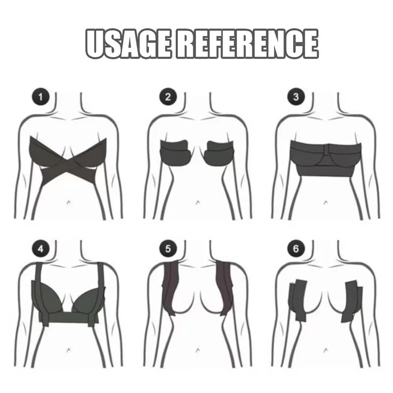 1 Roll  Adhesive Breast Lift Tape Compatible for B.E Cup Bras No Undergarment Modification Instant Bust Lift Tape for Clothing