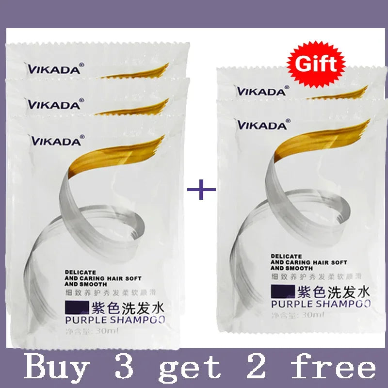 300Ml Color Fixing Purple Shampoo Lock Color Cover Gray Hair Fade Yellow After Bleach Hair Dye Long Lasting Non-irritating Care