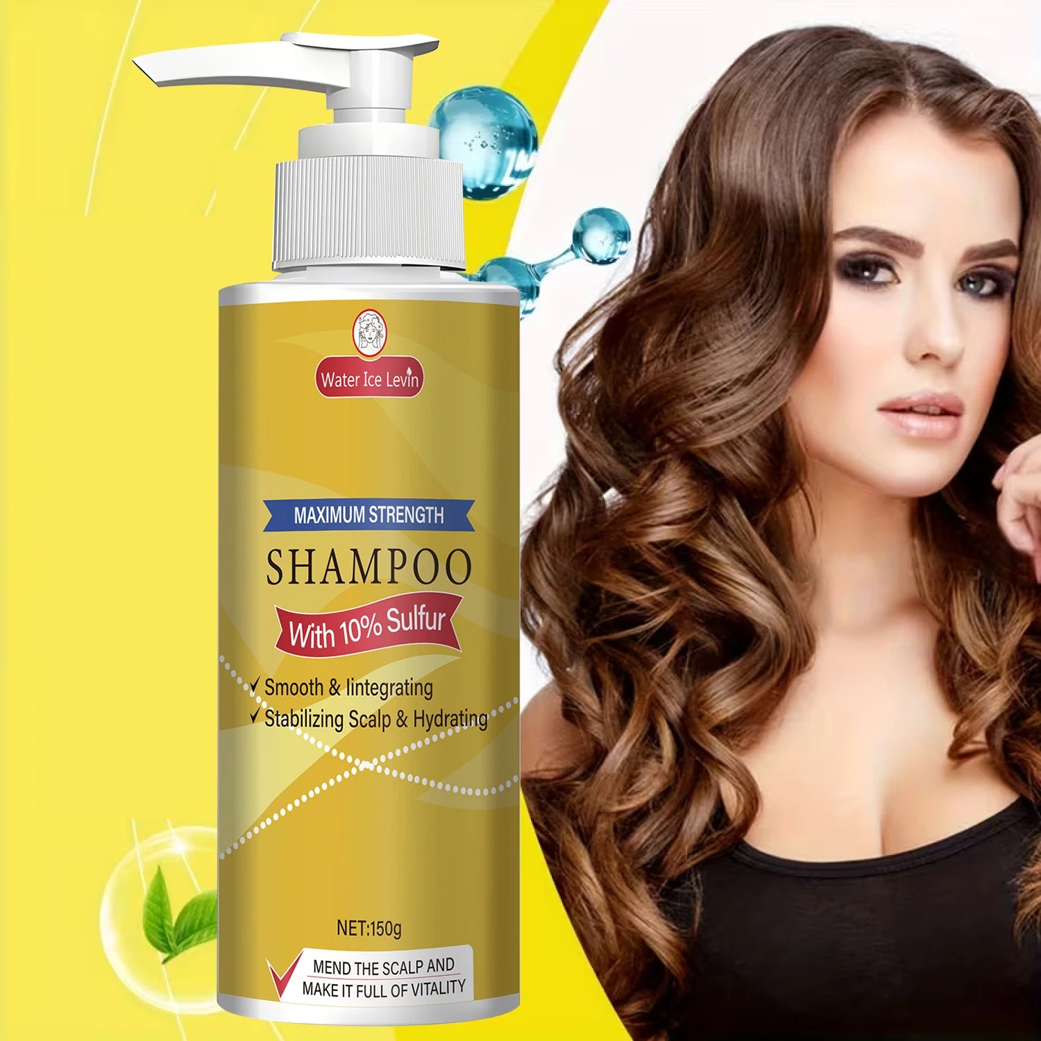 Maximum Strength 10% Sulfur Shampoo - Smoothing, Scalp Stabilizing & Hydrating for Men & Women.