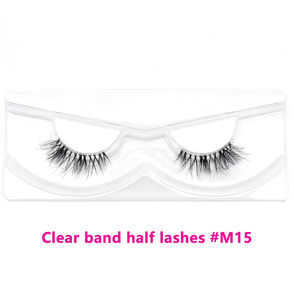 Bulk Items 10/30/60/100 Pairs Mink Half Lashes Natural Long Fluffy Wispy Half False Eyelashes Extension Lightweight Short Lashes