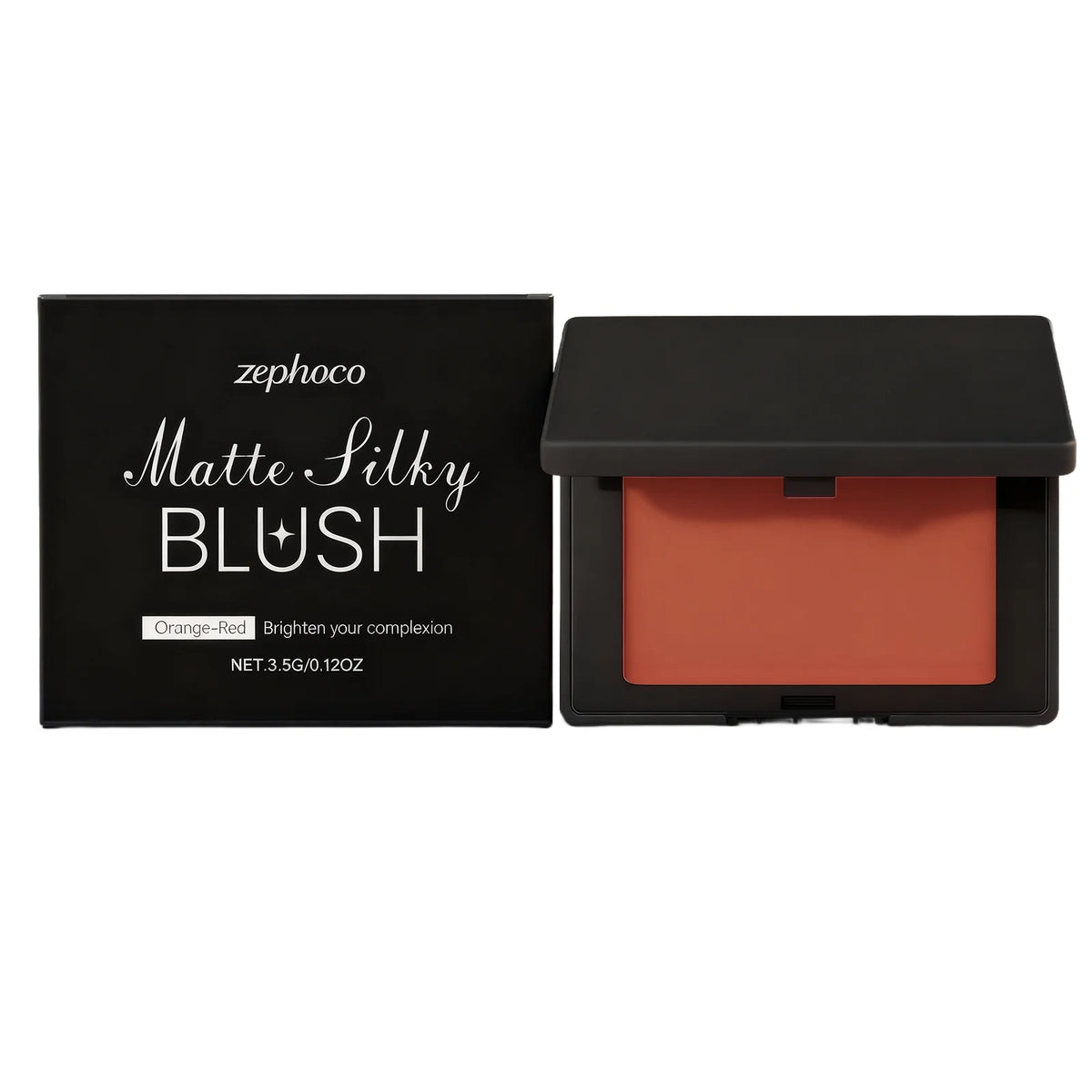 Matte Blush Powder Monochrome Palette Natural Flush Soften Silky Peach Color Face Contour Long Lasting Waterproof Cheek Makeup