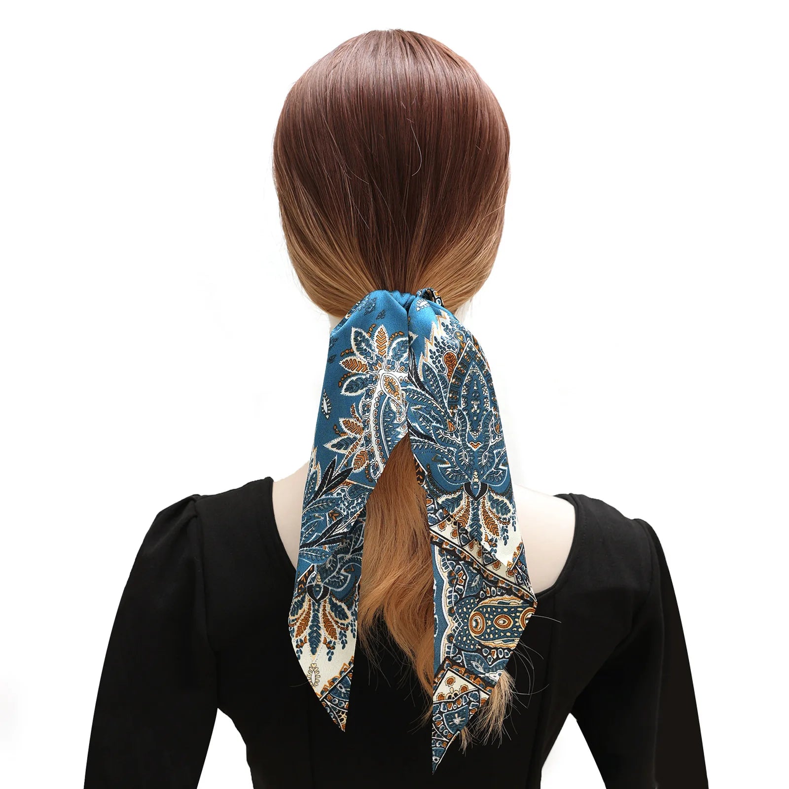 1/3/4Pcs Paisley Flower Triangle Scarf Hair Scrunchies Hair Accessories Set Hair Ties Scrunchy Hair Ties