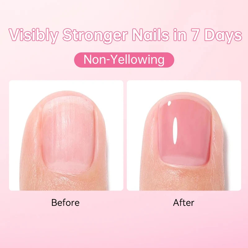 LILYCUTE 12ml Nail Polish Rose Nail Strengthener Natural Pink Hardener Normal Nails Lacquer Varnish for Manicure Nail Art Polish