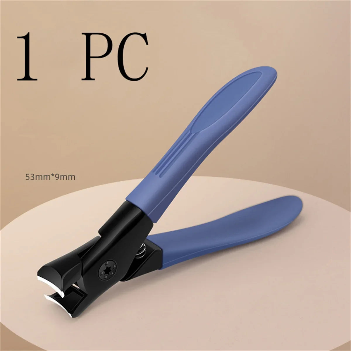 Ergonomic Handle Blue Toenail Clipper For Thick Nails Household Daily Foot Manicure Care Supply