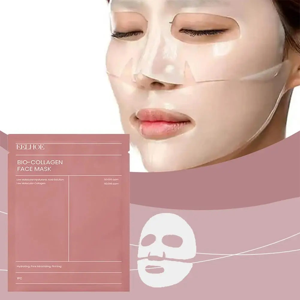 1/2/5pcs Bio-Collagen face Mask Hydrating Overnight Hydrogel Moisturizing Facial Mask VC Whitening Anti aging Skincare
