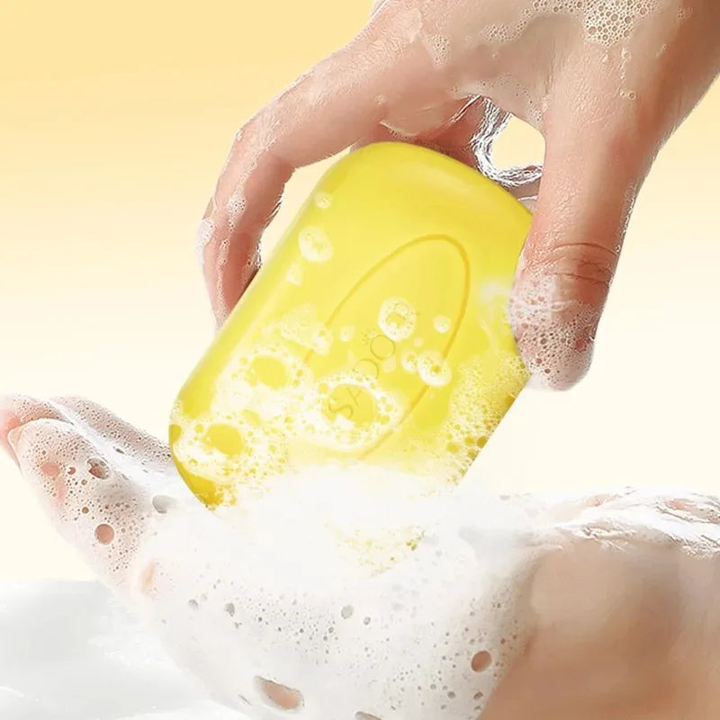 1/2Pcs Sadoer Sulfur Mite Removing Facial Soap Universal Handmade Soap for Body & Face Wash Foam Moisturizing Facial Cleanser