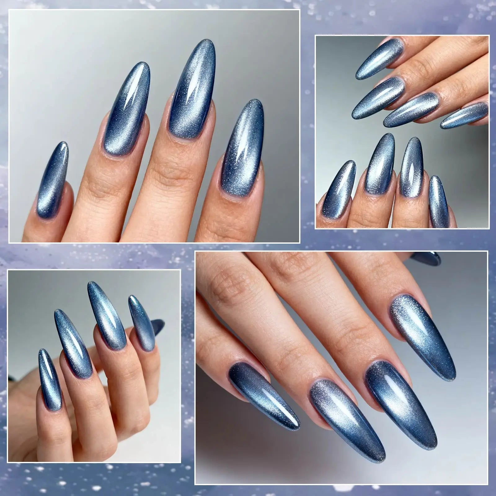 VENALISA 60 Colors TPO/HEMA FREE Glitter Gel Cat Eye Gel Nail Polish UV/LED Soak-Off Gel Polish Manicure DIY Nail Art Christmas