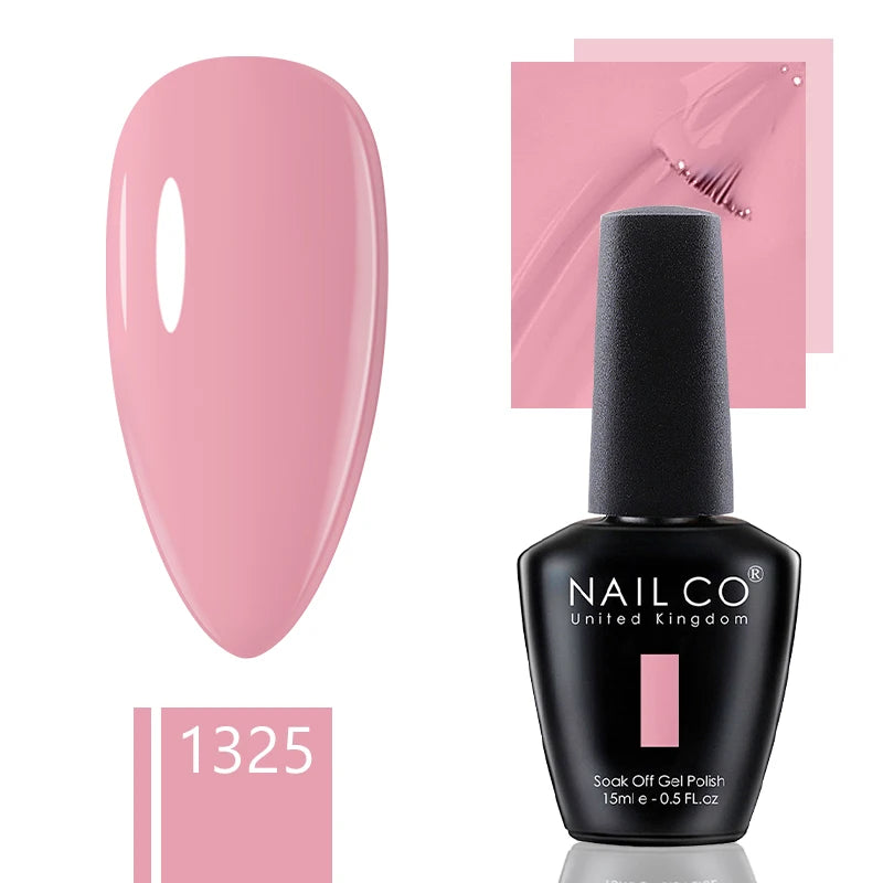 NAILCO 15ml Dark Gel Nail Polish Semi-permanent Varnish Hybrid UV Nails Art Glitter Colors Gel Polish Manicure Enamels For Nails