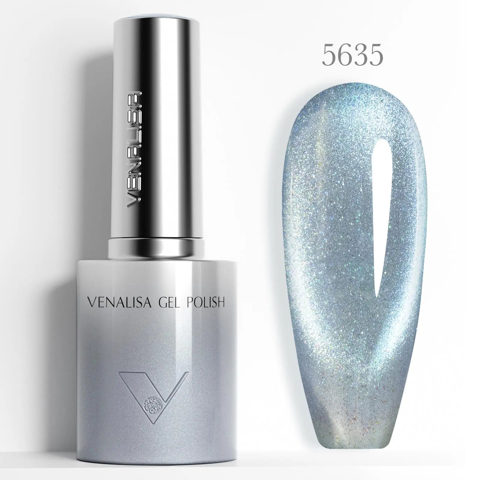 VENALISA 10ml Cat Eye Gel Nail Polish Ultra Sparkle Glitter Gel HEMA FREE TPO FREE Semi Permanent UV LED Soak Off Nail Manicure