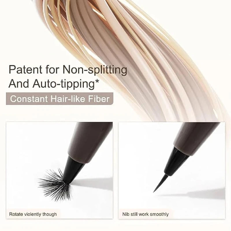 Judydoll Liquid Eyeliner, Ultra Fine Liquid Eyeliner Waterproof with Smooth Strong Fibres, Smudge-proof, Longwearing, Smooth