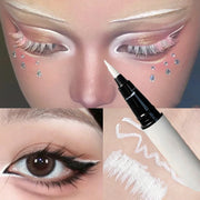 Matte White Eyeliner Liquid Pen Lying Silkworm Pencil Brighten Corners of Eyes Ultra-thin Waterproof Pigment Cosplay Eyeshadow