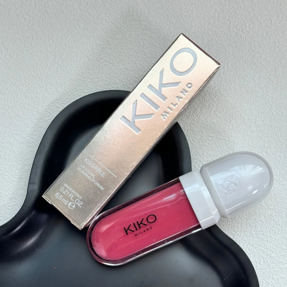 Kiko Double Headed Lipstick Transparent Mirror Non Fading Non Stick Cup Lip Gloss Milk Tea Bean Paste Naked Nature Lip Makeup