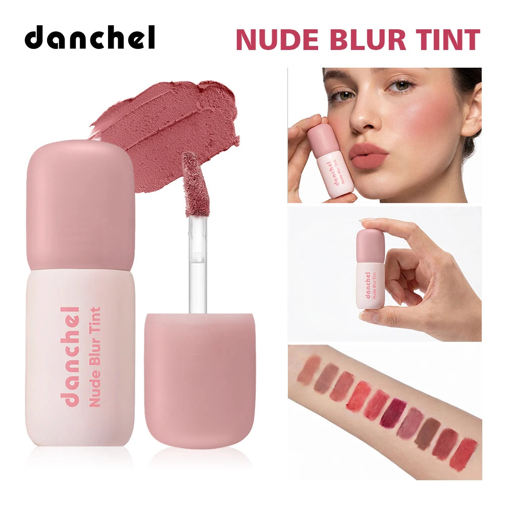 Nude Blur Tint Smudge-proof Visibly Smooths Lip Lines Airy Matte Texture Lip Gloss Wide Range of Shades 2-in 1 Lip & Cheek Tint