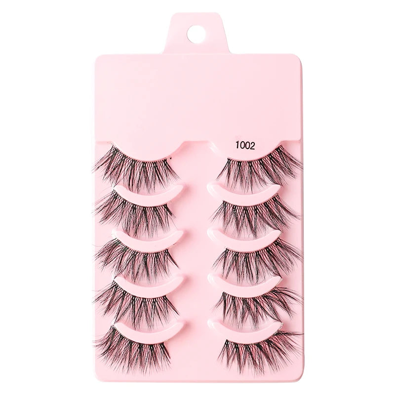 3/5 Pairs Fluffy Mink Eyelashes Thick 3d Lashes False Eyelashes Dramatic Wispy Flared Eyelash Makeup Eyelash Extension G600