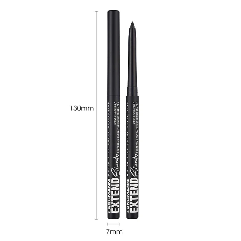 12-Color Fashion Eyeliner Pencil Smokey Punk Style Eye Liner Pen Long-lasting Waterproof Perform Stage Makeup Eyeshadow Stick