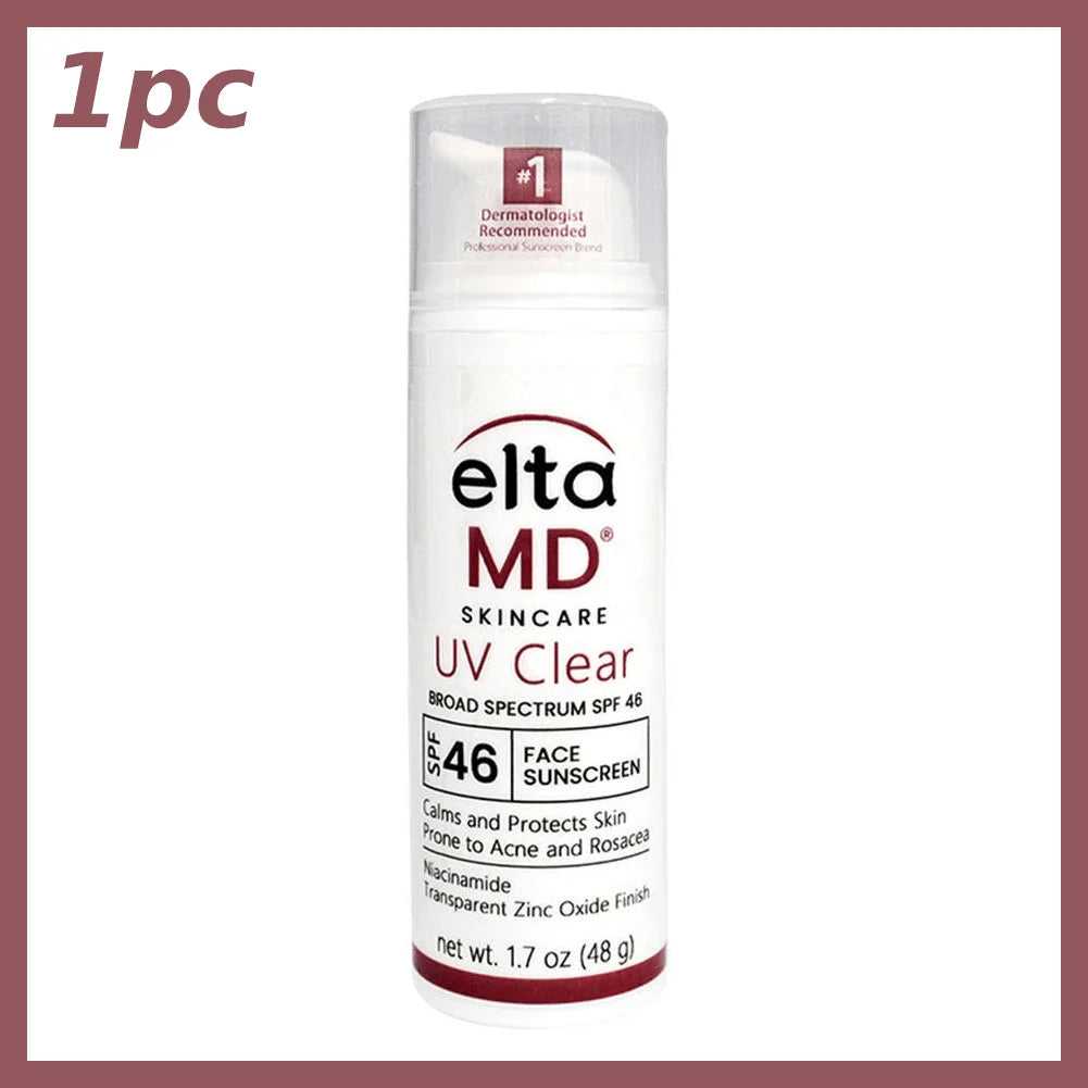 Eltamd 48ml Facial Sunscreen SPF46 UV Sunscreen Anti-Radiation Waterproof&sweatproof Non-greasy for Sensitive and Acne ProneSkin