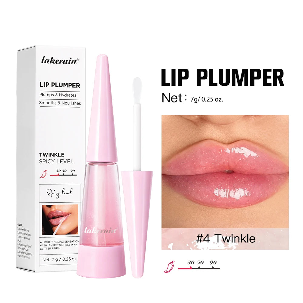 Lip Plumper Korean Cosmetics Moisturizing Transparent Gloss Fragrance Free Plumping Care 0.15oz Stocking Stuffer