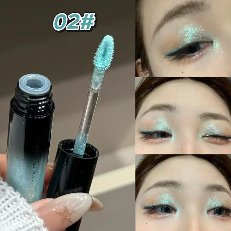 ART VALUE Glitter Liquid Eyeshadow Pearly Shimmer Eyeshadow Fine Shiny Eyes Makeup Charming Eyeliner Shadow Highlighter Cosmetic