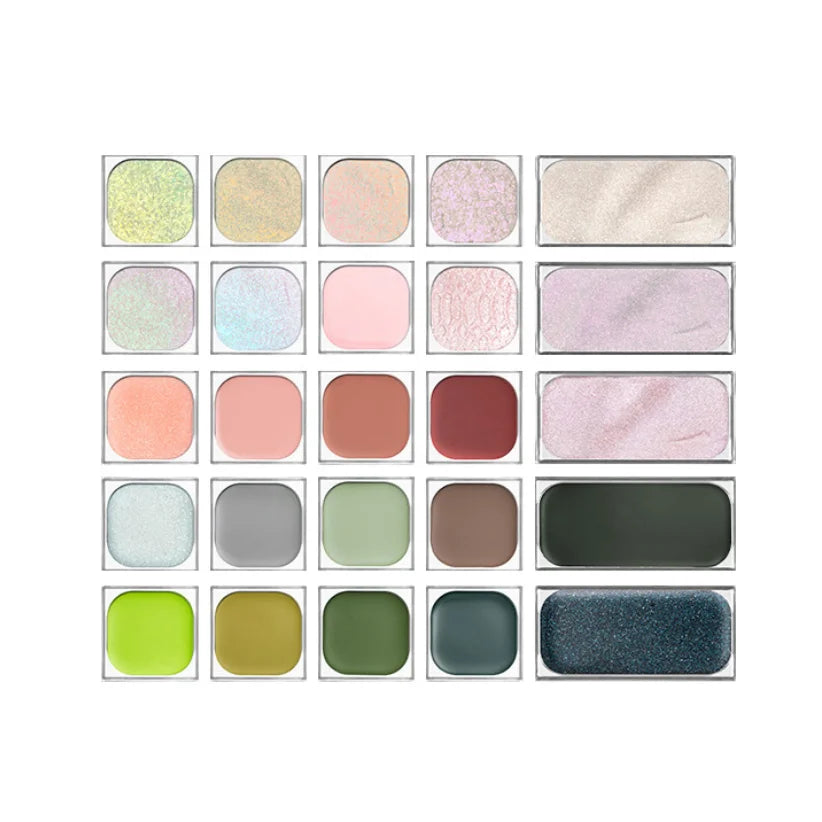 Qianyan Cheeryep Luminous Single Monochrome Cream Eyeshadow Play Makeup Highlight Highgloss portable Self Assembled Palette