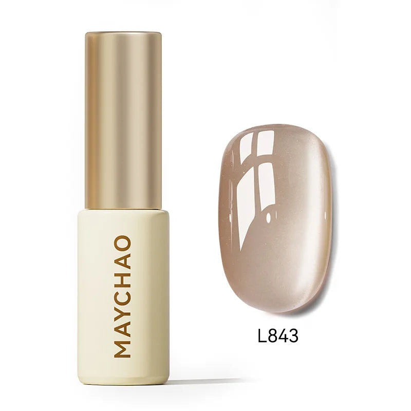 MAYCHAO 5ML Gel Nail Polish 9D Laser Diamond Glitter Cat Eye Gel Semi-Permanent Soak Off UV LED Gel Nail Manicure Tools Nail Art