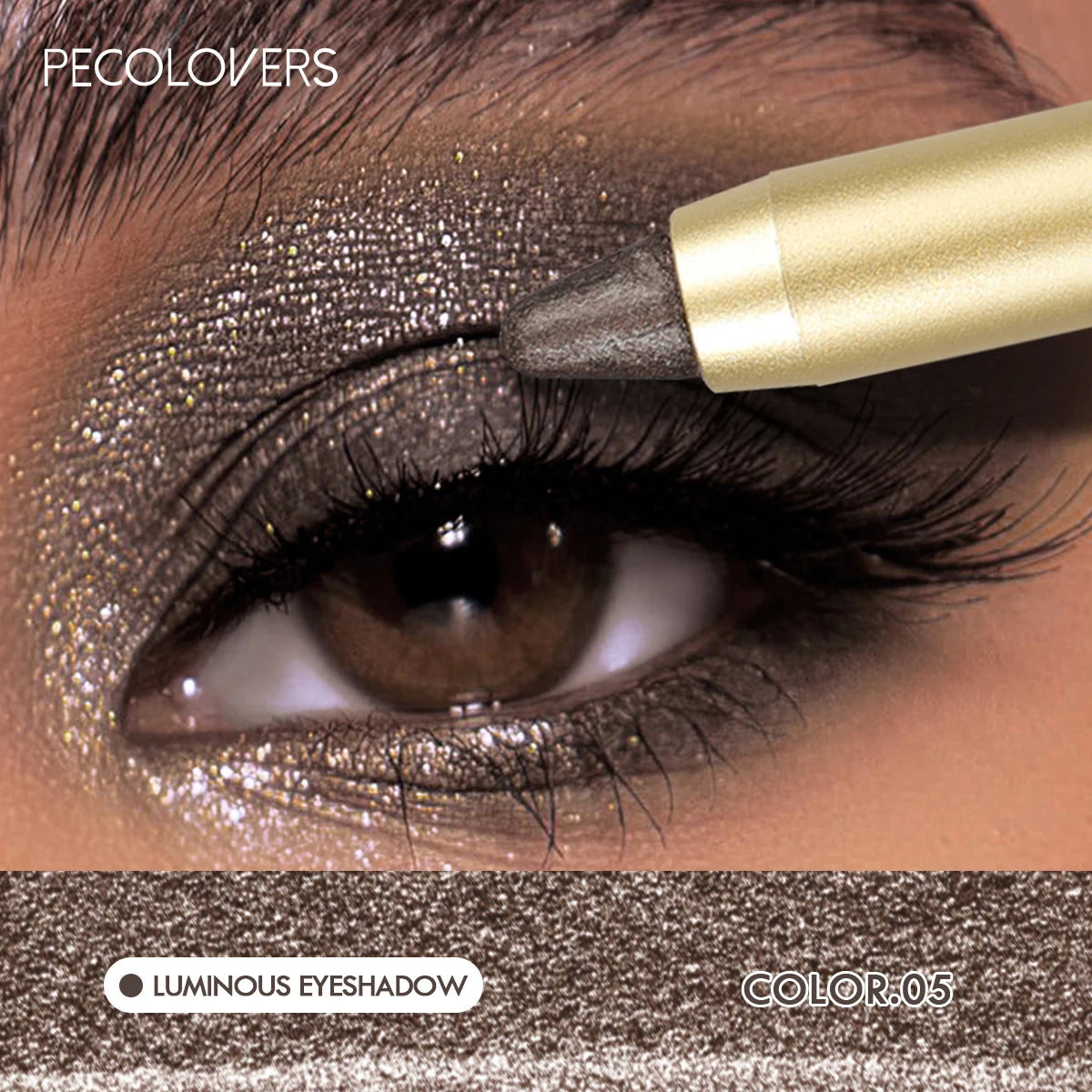 1PC Stunning Multi-color Eye Shadow Sticks - Long-lasting, Waterproof, Easy To Apply, Anti-smudge, Pearlescent Glitter Finish