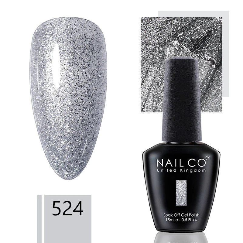 NAILCO 15ml Dark Gel Nail Polish Semi-permanent Varnish Hybrid UV Nails Art Glitter Colors Gel Polish Manicure Enamels For Nails