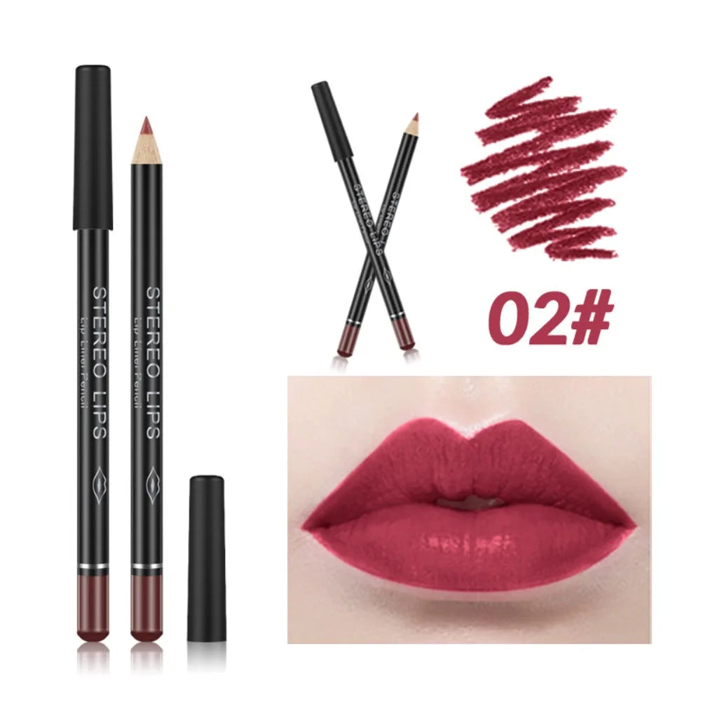 Luxury Long-Lasting Matte Lip Liner Plumping Lip Perfect Outline Filling Makeup Lipliner Waterproof Smooth Lipstick Pencil