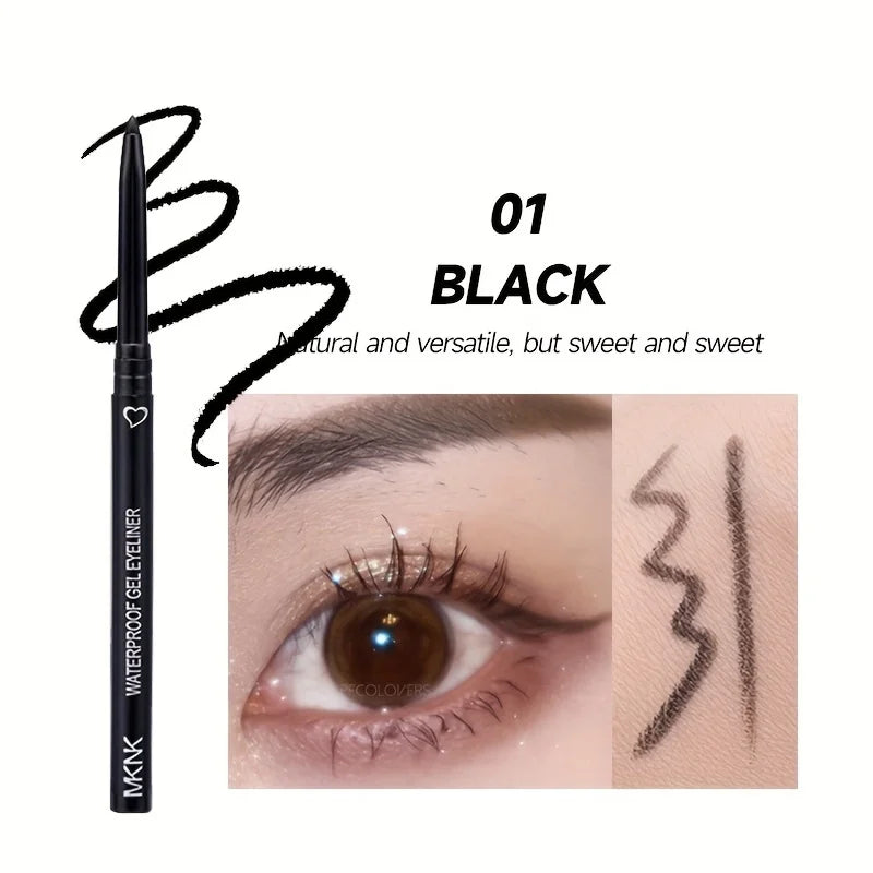 2 In 1 Eyeliner Lip Liner Gel Pencil Waterproof Long-lasting White Black Brown Easy Wear Eyeliner Makeup For Eyes 6 Colors Optio