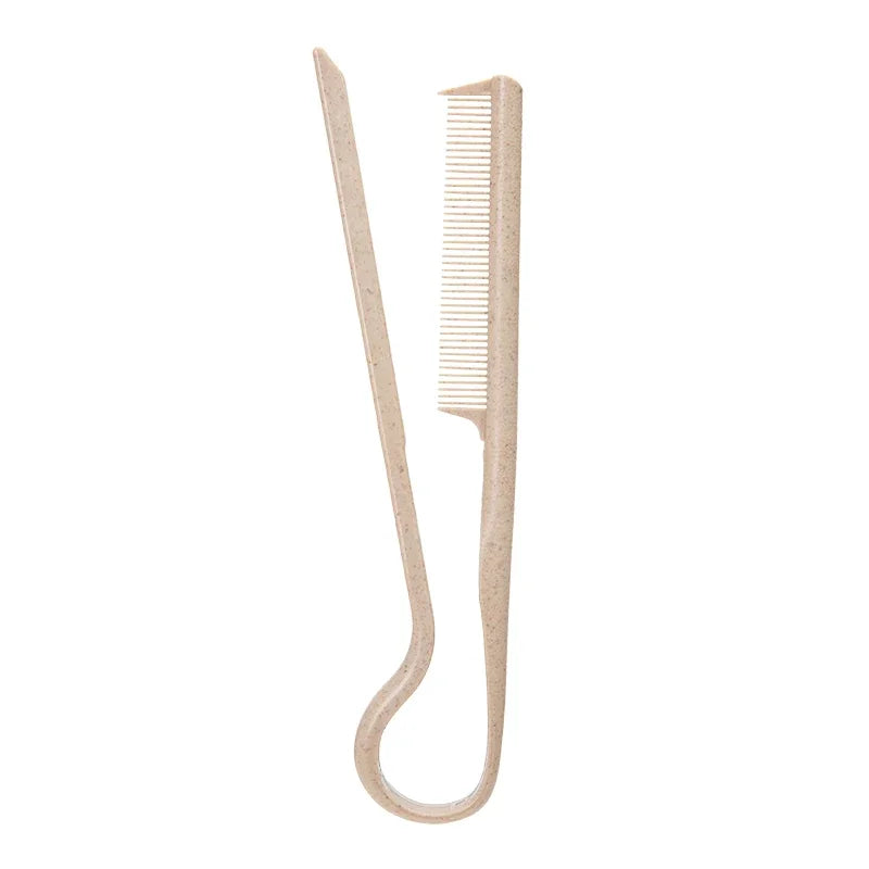 Portable Mini Barber HairbrushV-shaped Wheat Straw Flat Comb for Hair Straight Salon Hair Brush Straightner Hairdressing Comb