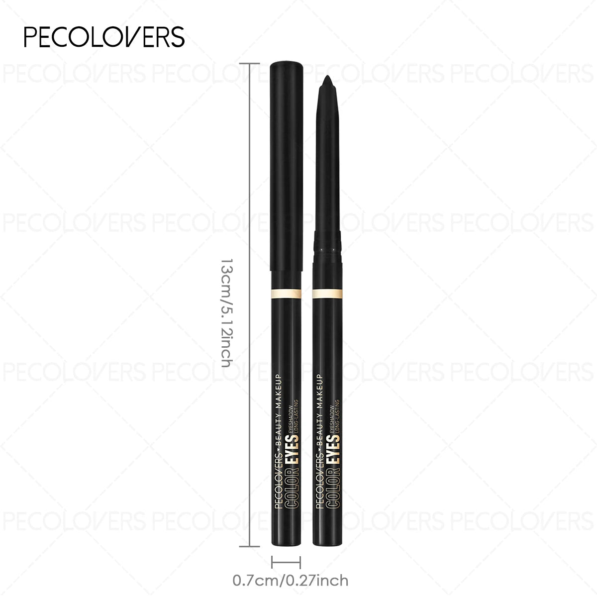 Green Eyeliner Pencil - Waterproof Eye Pen, Long-Lasting For Daily Makeup, Black And Brown, Eye Cosmetic