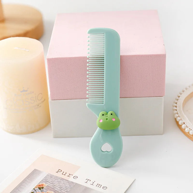 Protable Hair Brushes Cute Mini Comb for Baby Girl Boy Small Koran Cartoon Animal Floral Hair Comb Girl Kid Hair Accessories