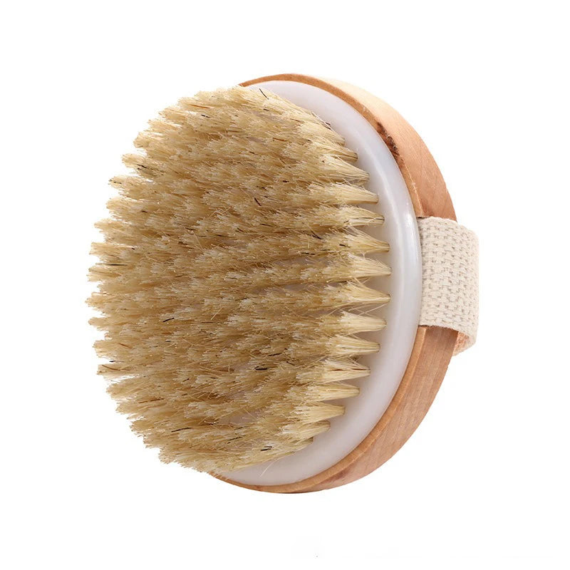 Shower Brush for The Back Handheld Dry Brushing Body Exfoliating Brush Bathroom Cellulite Back Bath Massage  Brush