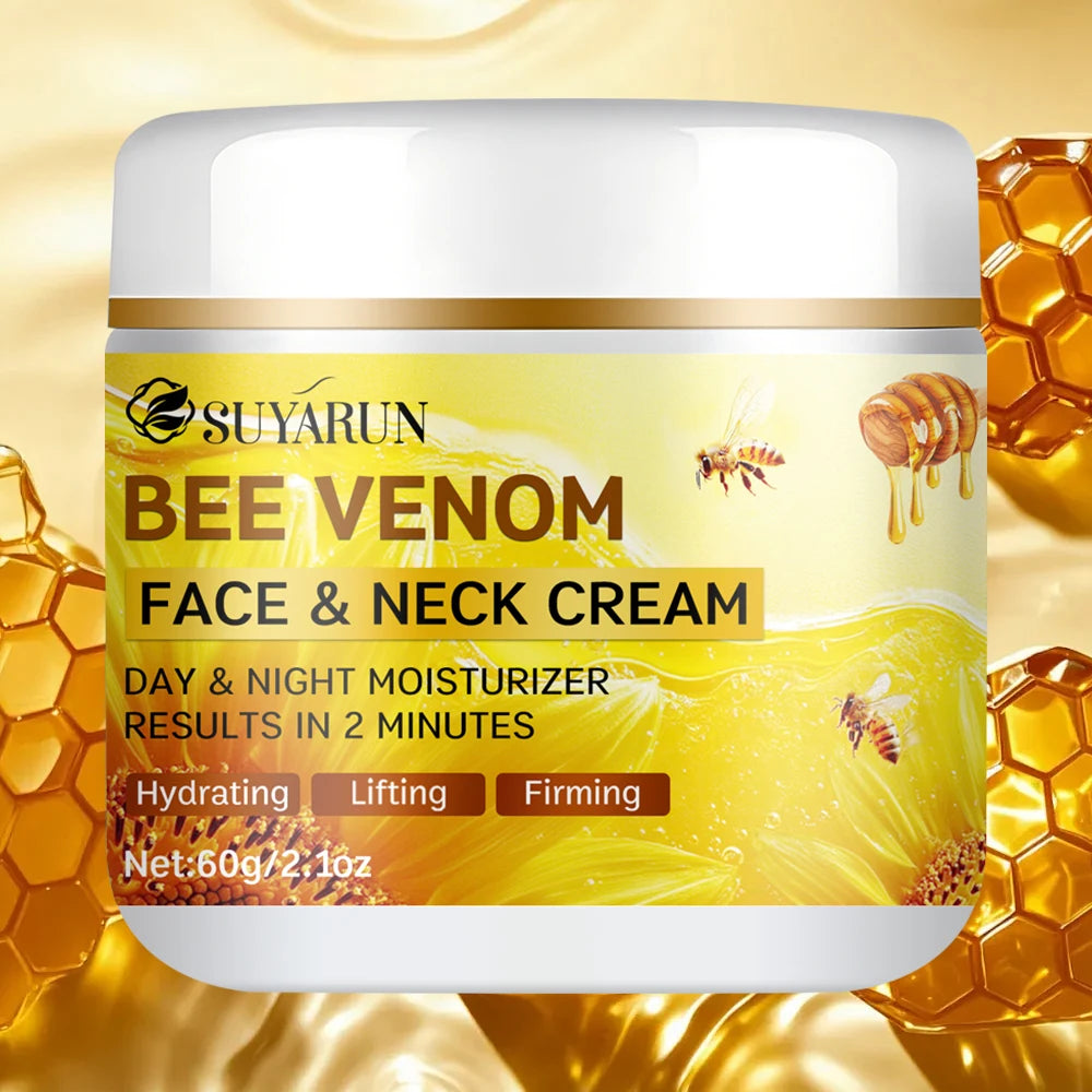 SUYARUN Bee Venom Collagen Anti-Aging Face YELLOW Cream | Firming Lifting Moisturizer | Wrinkle Reduction | 24H Hydration.