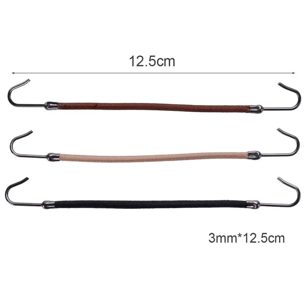 1/5/10pcs New Elastic Clips Bows Hair Accessories Girls Bands Gum With Hook Ponytail Holder Bungee Hair Thick Hair Headwear/