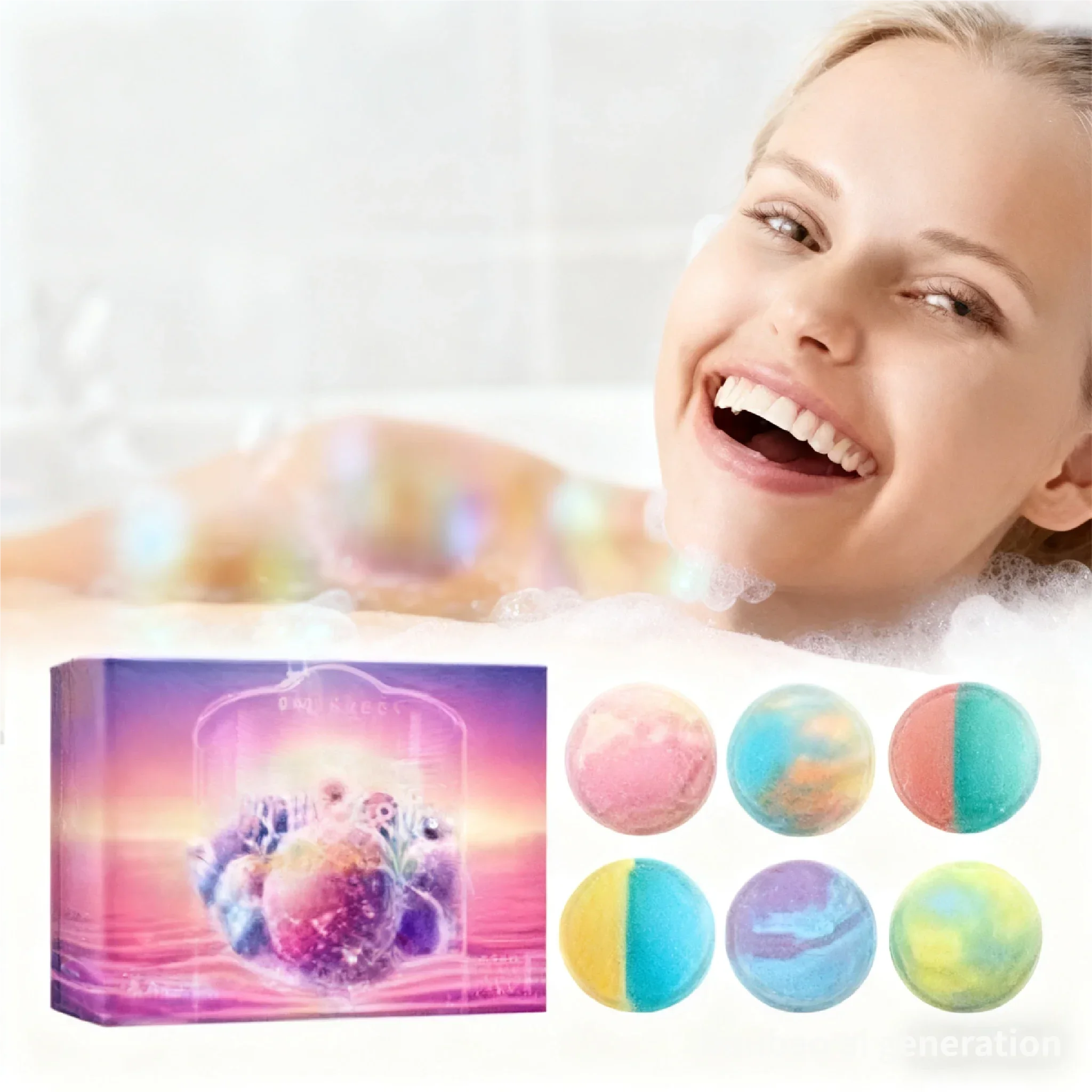 Bath Bombs For Children Adult Bathtub Bath Ball Persistent Fragrance Relieve Fatigue Stress Anxiety Relaxing Body Bath Bomb Set