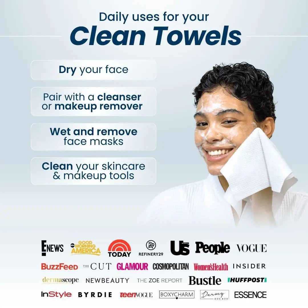 Biobased Face Towel, Disposable Face Towelette, Makeup Remover Dry Wipes, Ultra Soft,1 Pack