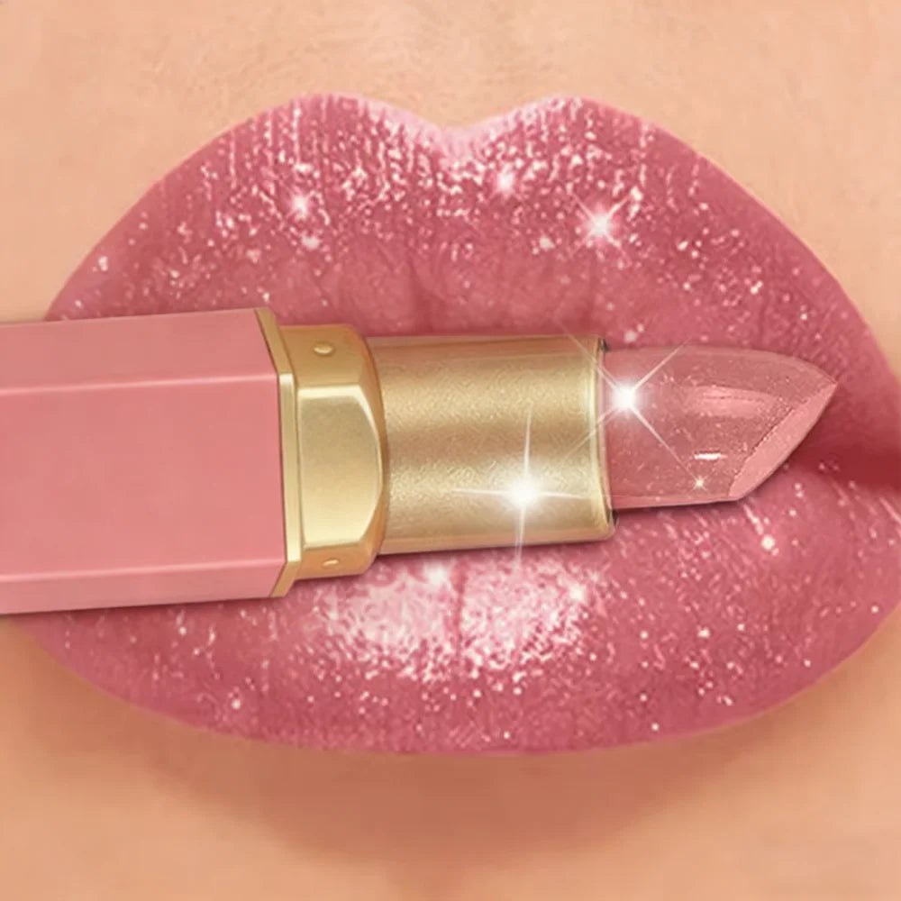 CHOOSE RASME 6-Color Chocolate Bar Lipstick Makeup Pearls Not Easy to Peel off Matte Waterproof Lipgloss