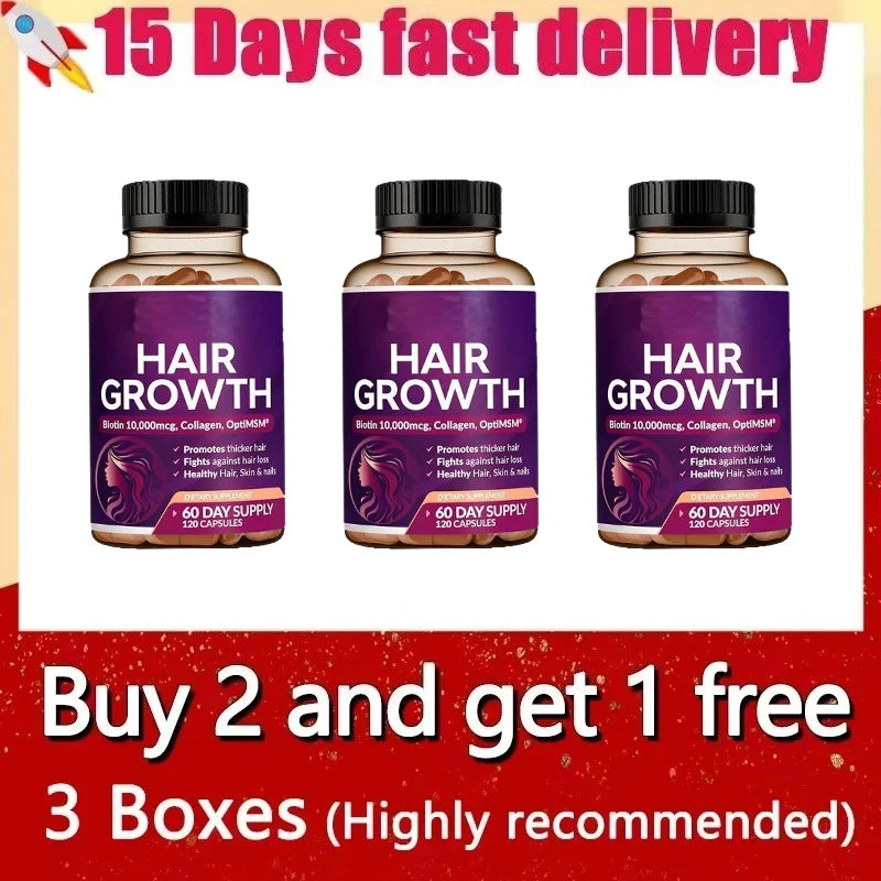 2026 New Hair Care Supplement Support Dense Hair Nourish Scalp Roots Increase Volume For Fuller Shiny Hair In 2 Months
