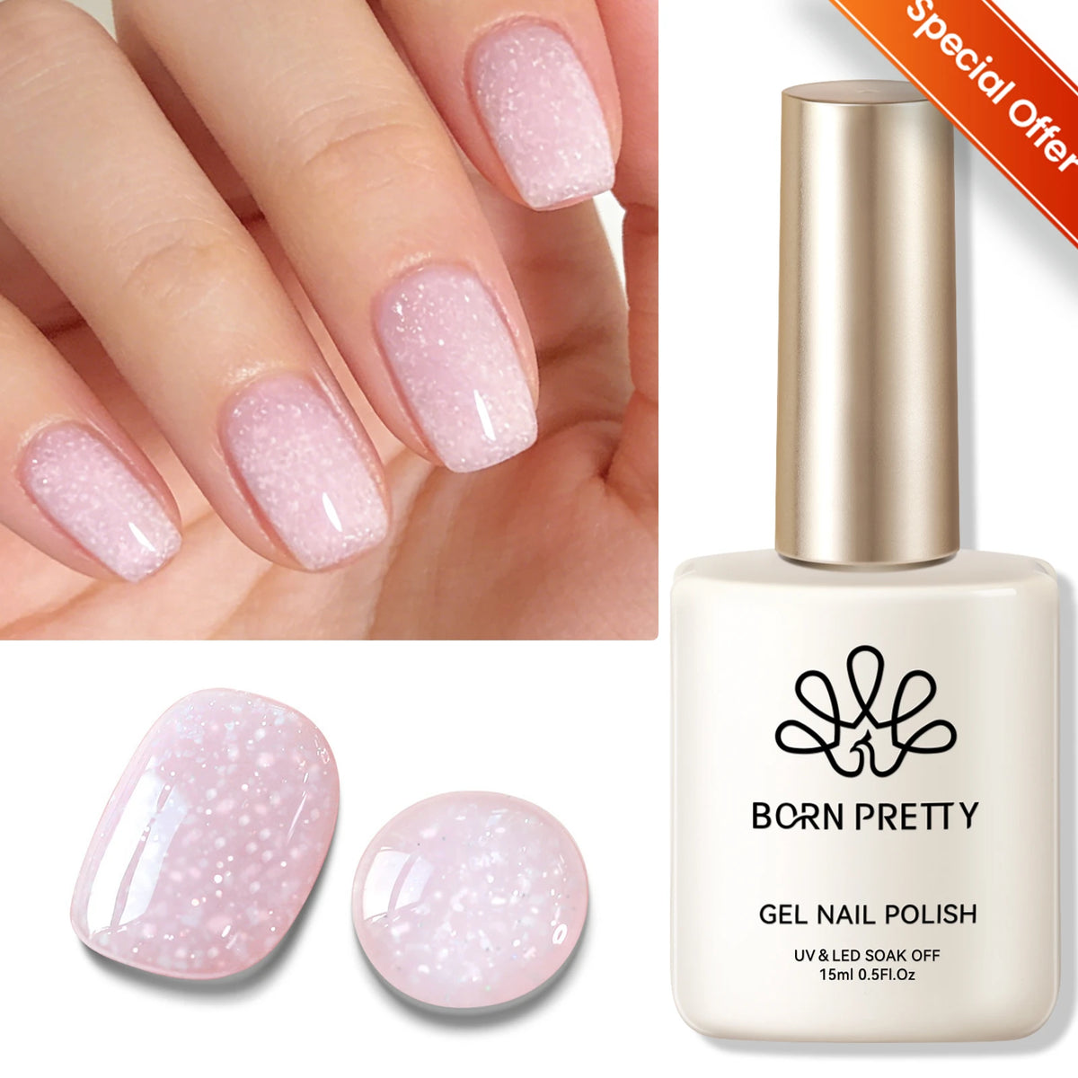 BORN PRETTY Nude Pink Red Gel Nail Polish Jelly Color Semi Permanent Soak Off UV LED Varnish Design 6/7/10/15ml Nail Supplies