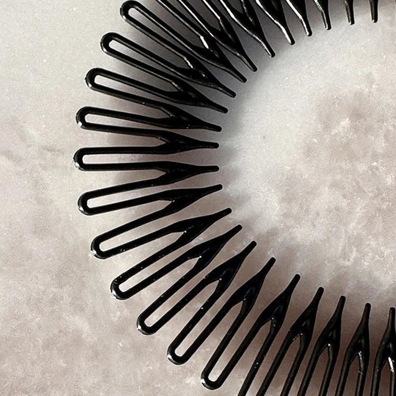 1Pc/lot Women Invisible Broken Hair Hairpin Adult Full Circle Stretch Flexible Comb Teeth Headband Hair Hoop Styling Accessories