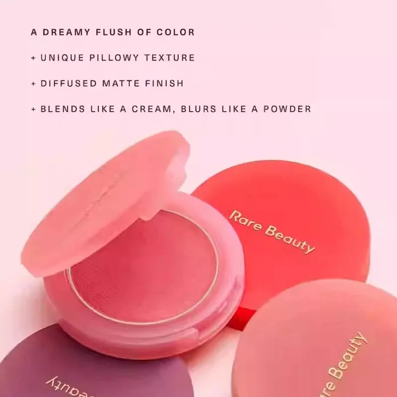 Rare Beauty New Portable Powder Blusher Easy To Apply Makeup Long Lasting Colorfast Fashionable Ladies Powder Blusher Cosmetics