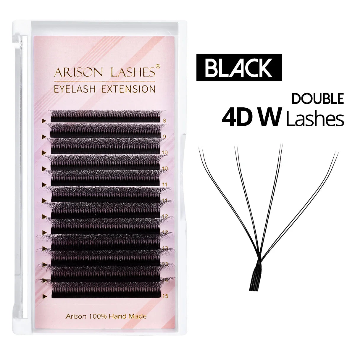 ARISON YY Lashes and 3D/4D/5D W Shape Lashes Brasileiro Premade Volume Eyelashes Extension Soft Thin Easily Grafting Extension