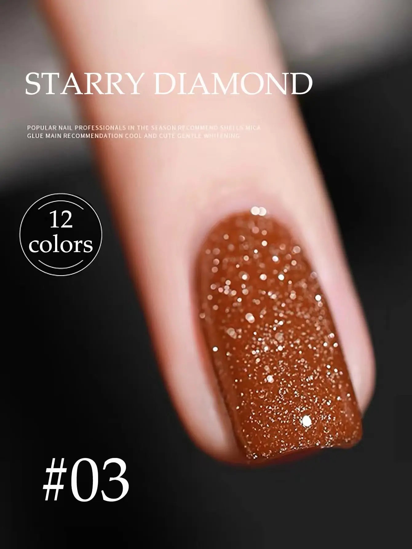 MIANEL 12ML Rock Sugar Crushed Diamond Gel Nail Polish Pink Glitter Nail Polish Top Selling Pink Nails Summer Nails 1-12pcs