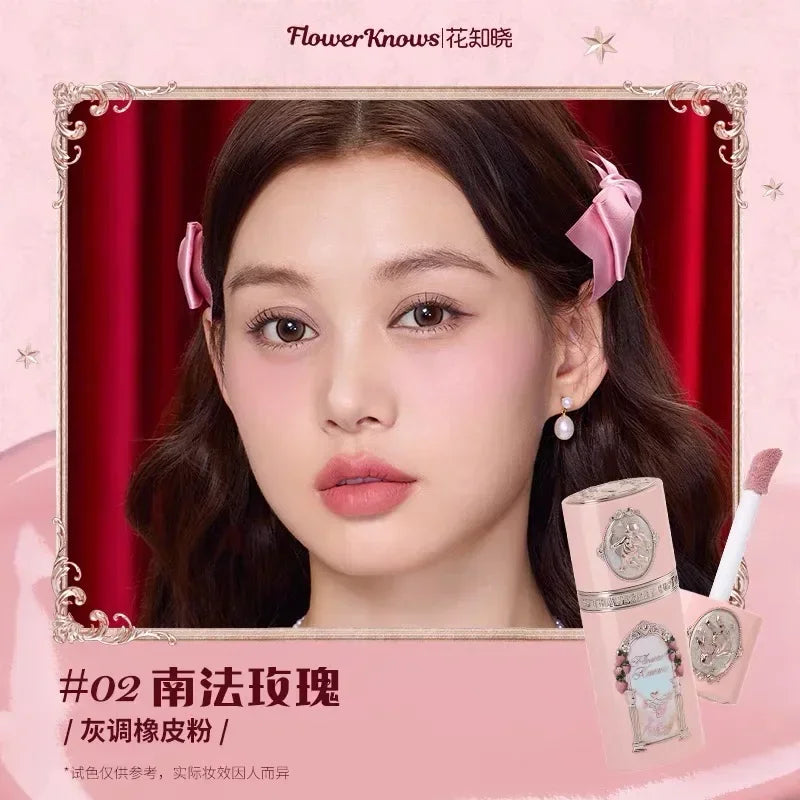 Flower Knows Swan Ballet Setting Rose Scent Loose Powder Makeup Matte Finishing Oil Control Setting Powder Make-up For Women