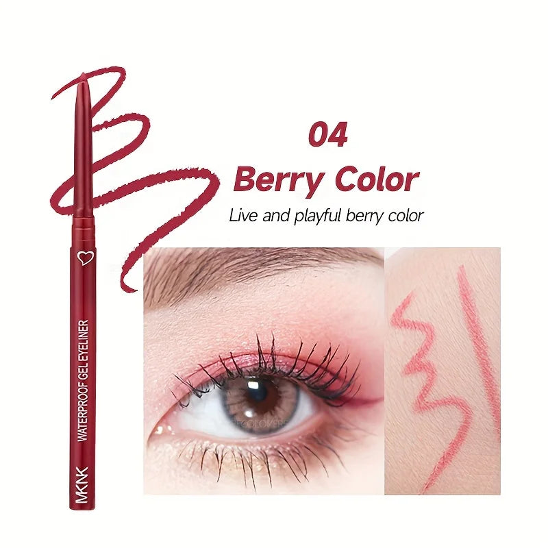 2 In 1 Eyeliner Lip Liner Gel Pencil Waterproof Long-lasting White Black Brown Easy Wear Eyeliner Makeup For Eyes 6 Colors Optio