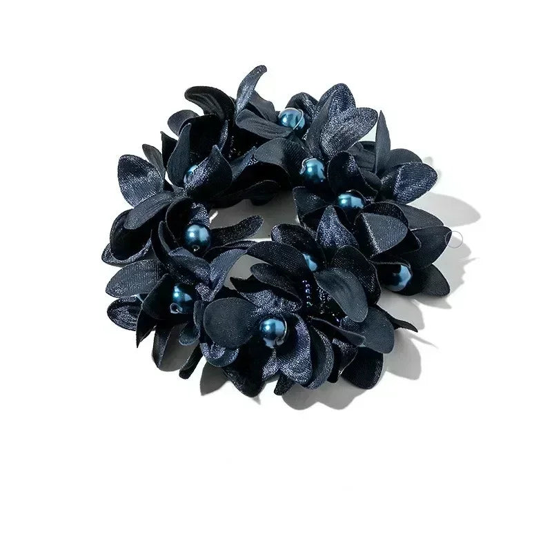 Women Lace Hair Scrunchies  Bow Hair Fantaisie Tie High Elasticity