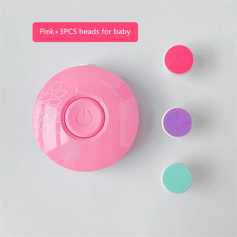 Electric Baby Nail Trimmer Kid Nail Polisher Tool Infant Manicure Scissors Hygiene Kit Set Adult Nail Clipper Cutter for Newborn