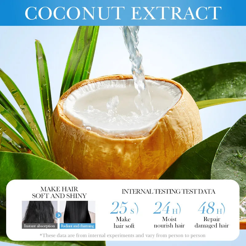 Hair Membrane Natural Repair Magical Hair Mask Prevent Dryness Split Ends Repair Damage Frizz Tangles Soft Smooth Hair Care